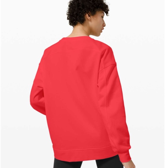 Lululemon Red  Crew Sweatshirt size 6 - Picture 2 of 6